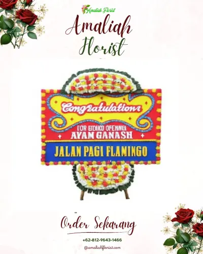 Bunga Papan Congratulation di Karombasan Utara